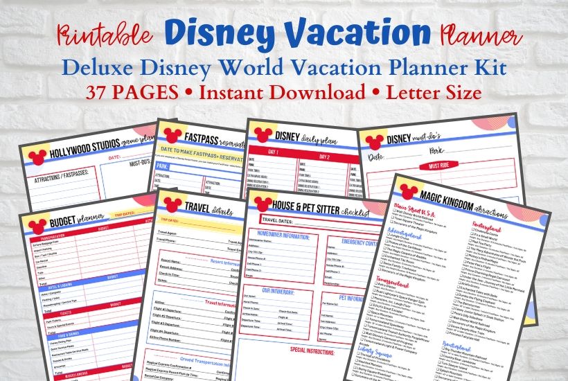 Disney Game Plan Vacation Planner