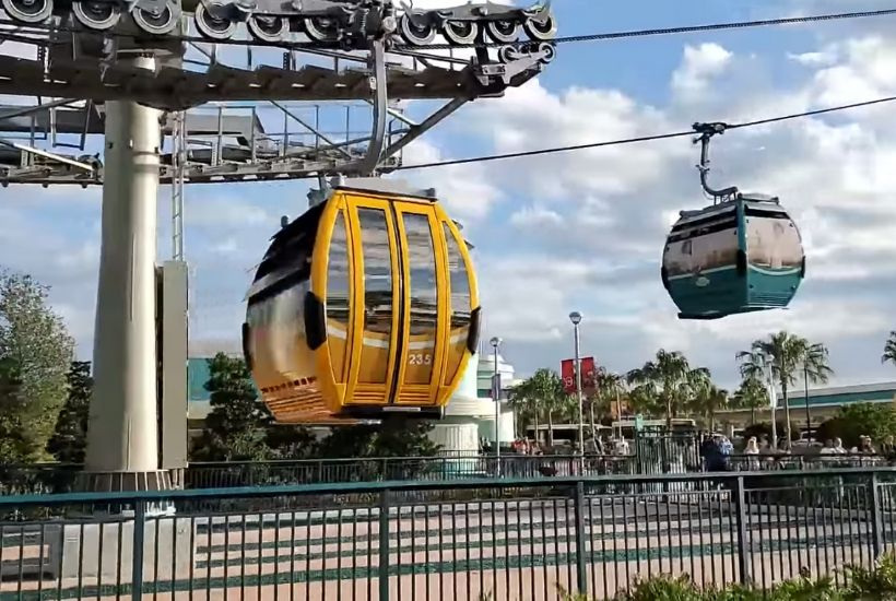 The Disney Skyline is the newest form of transportation at Walt Disney World. Here are some things you should know about the Skyliner before you visit Walt Disney World including where it stops and how fast it goes. Check out this post for helpful Disney Planning Tips. #disneytips #disneyworld #disneyplanning #disneyhacks