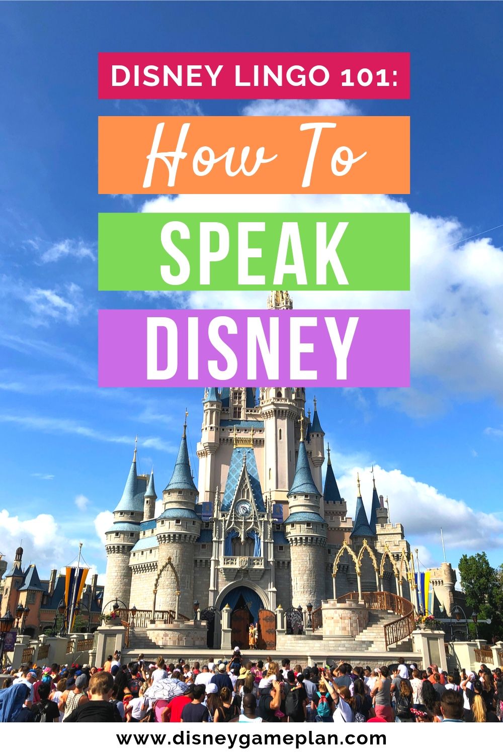 If you are new to Walt Disney World, this Ultimate Guide to Disney abbreviations and acronyms will help you understand the Disney World lingo in no time. #disneylingo #disneytips #disneyhacks
